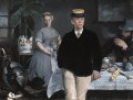 Le déjeuner au Studio réalisme impressionnisme Édouard Manet